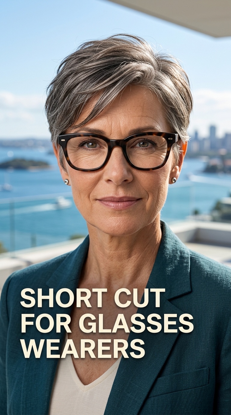 Short Cut for Glasses Wearers