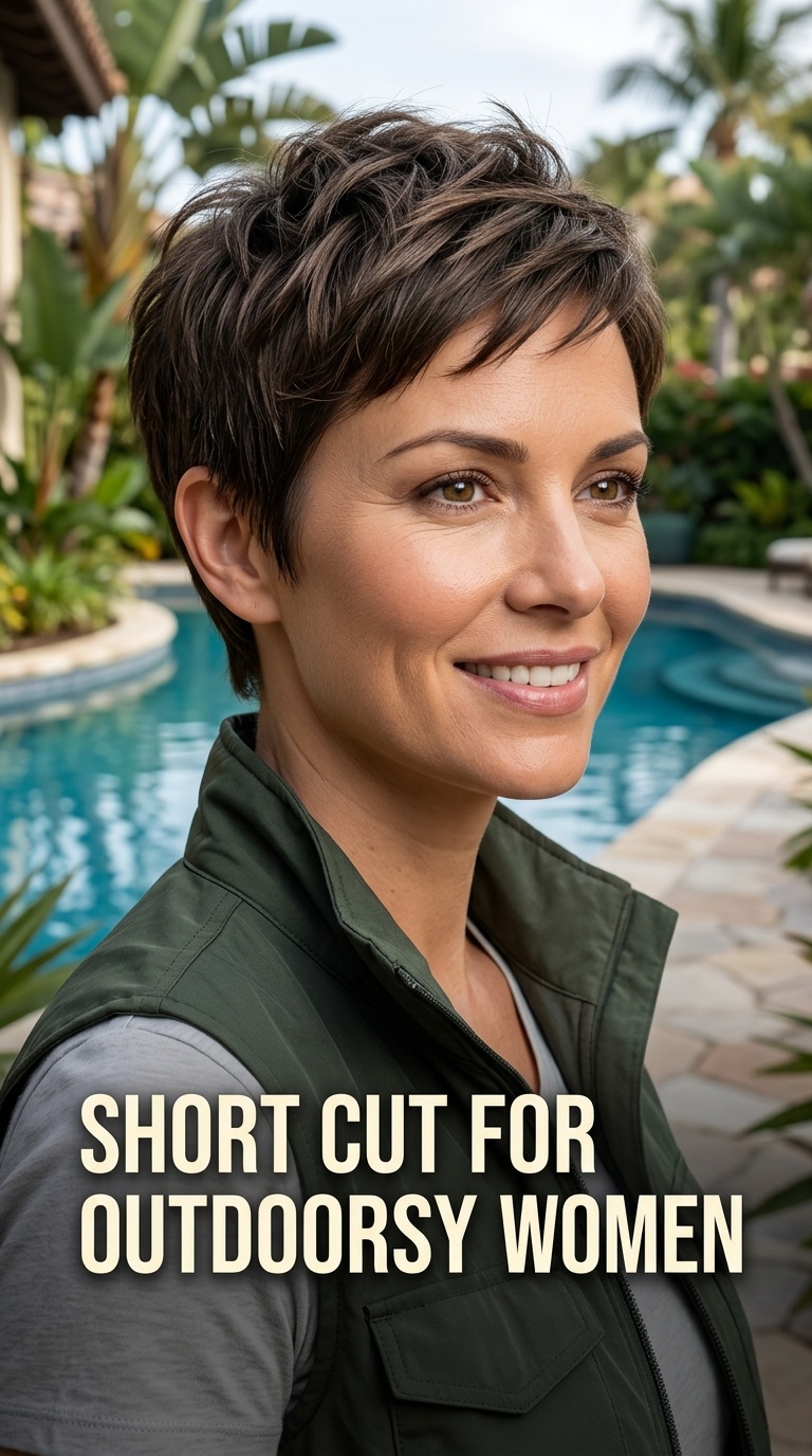 Short Cut for Outdoorsy Women