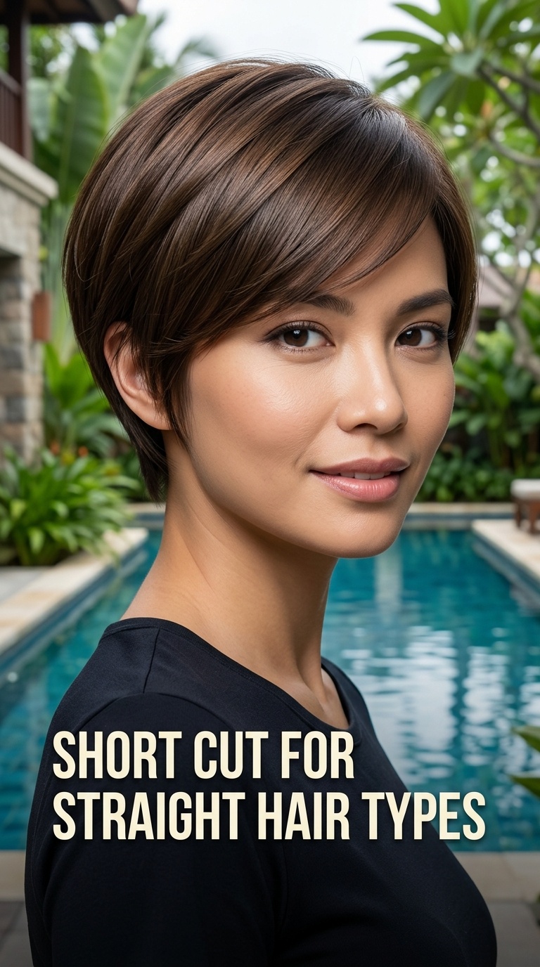 Short Cut for Straight Hair Types