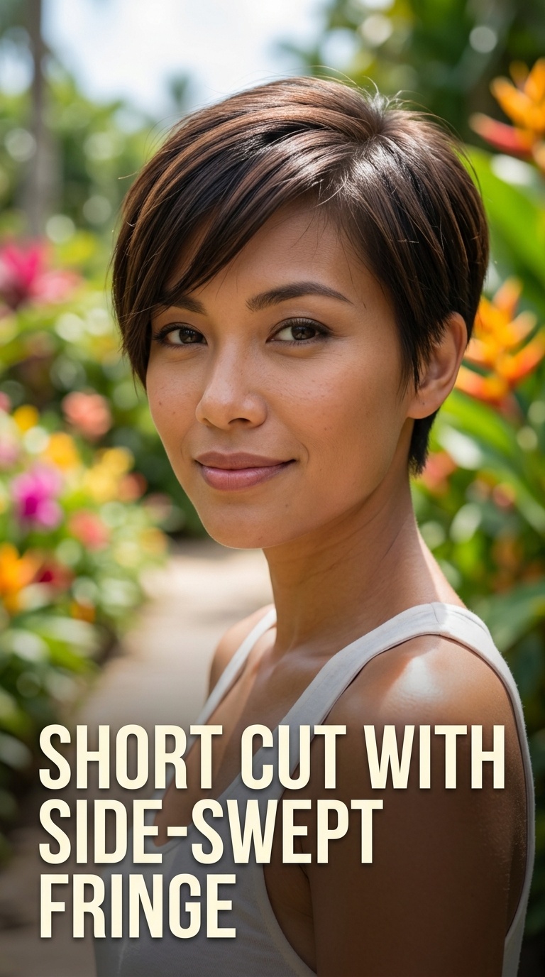Short Cut with Side-Swept Fringe