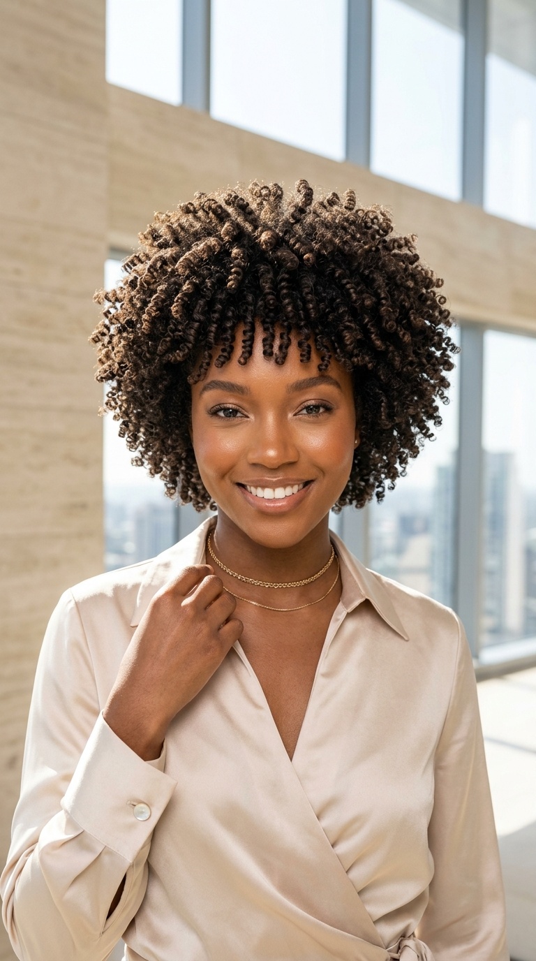 Short Finger Coils Natural Hair