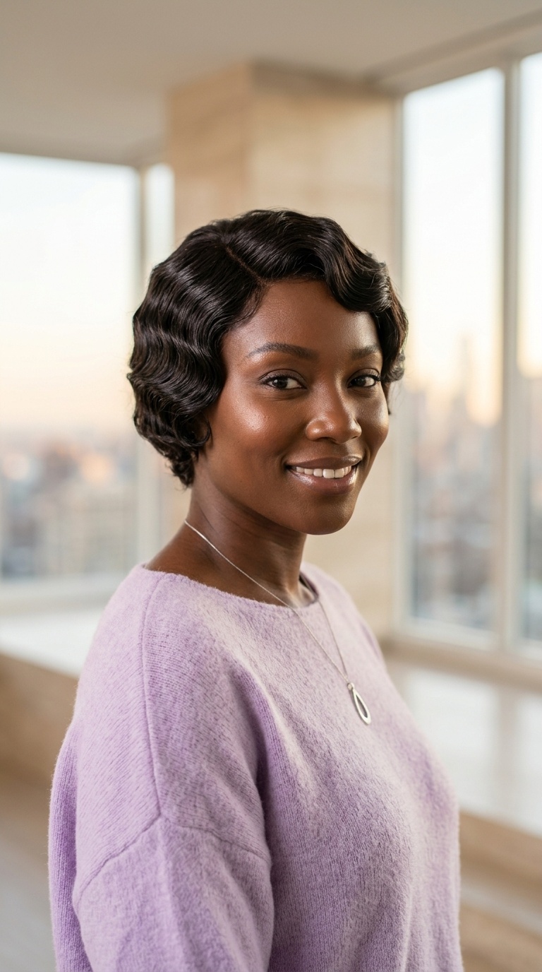 Short Finger Wave Wigs