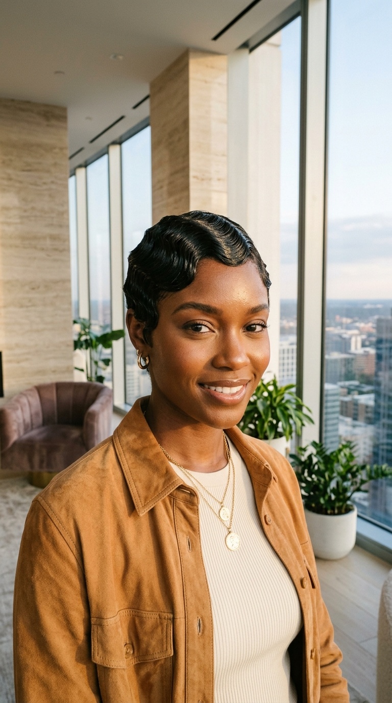 Short Finger Waves Hairstyles