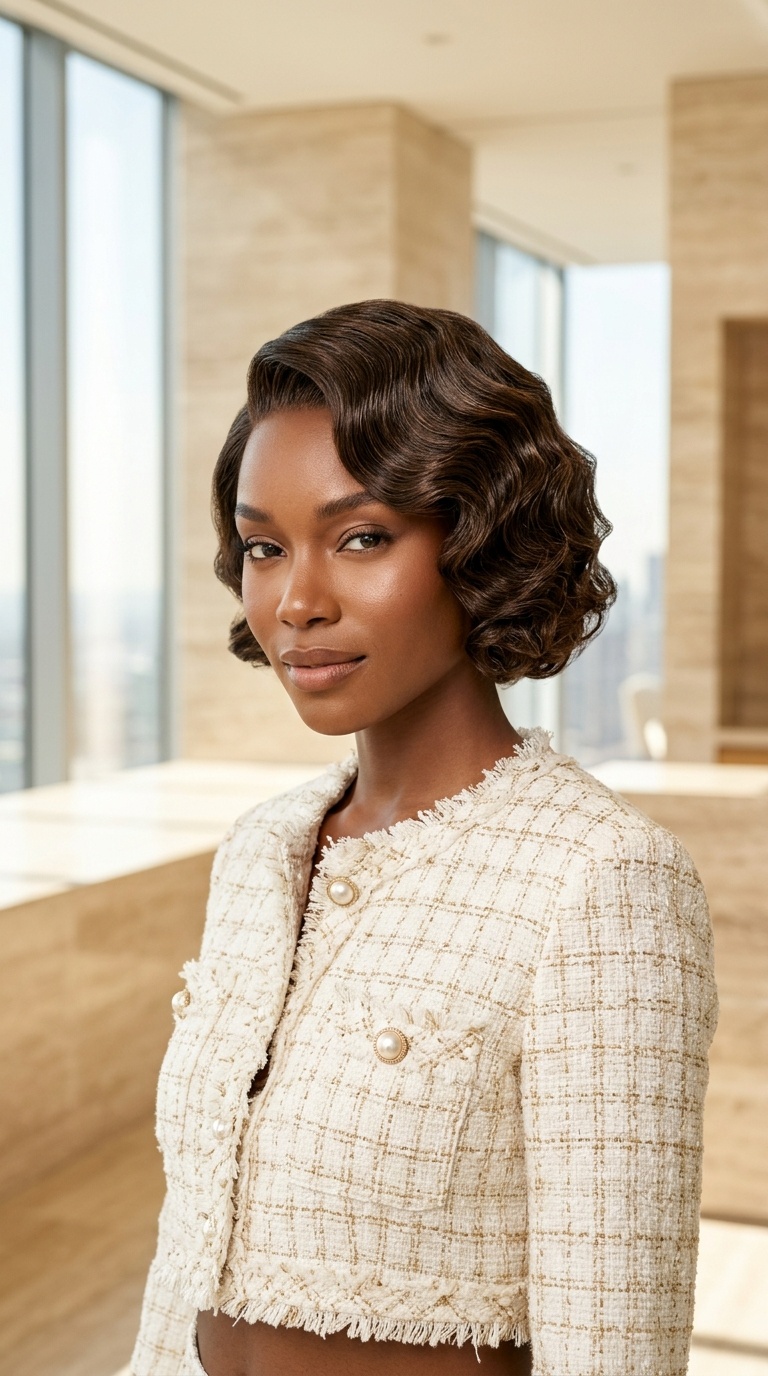 Short Finger Waves Style