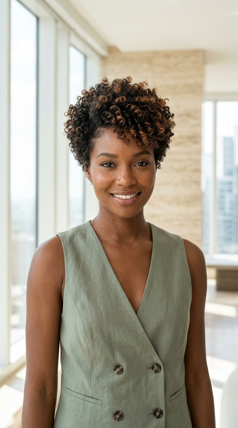 Short Hair Color On Natural