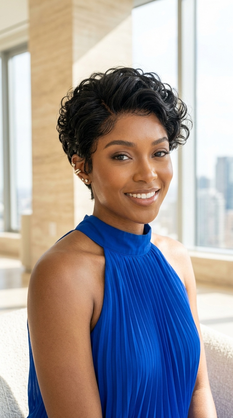 Short Lace Front Wig Black Women