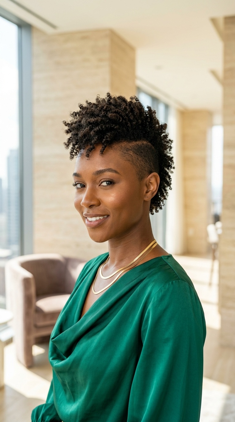 Short Mohawk Haircuts Black Women