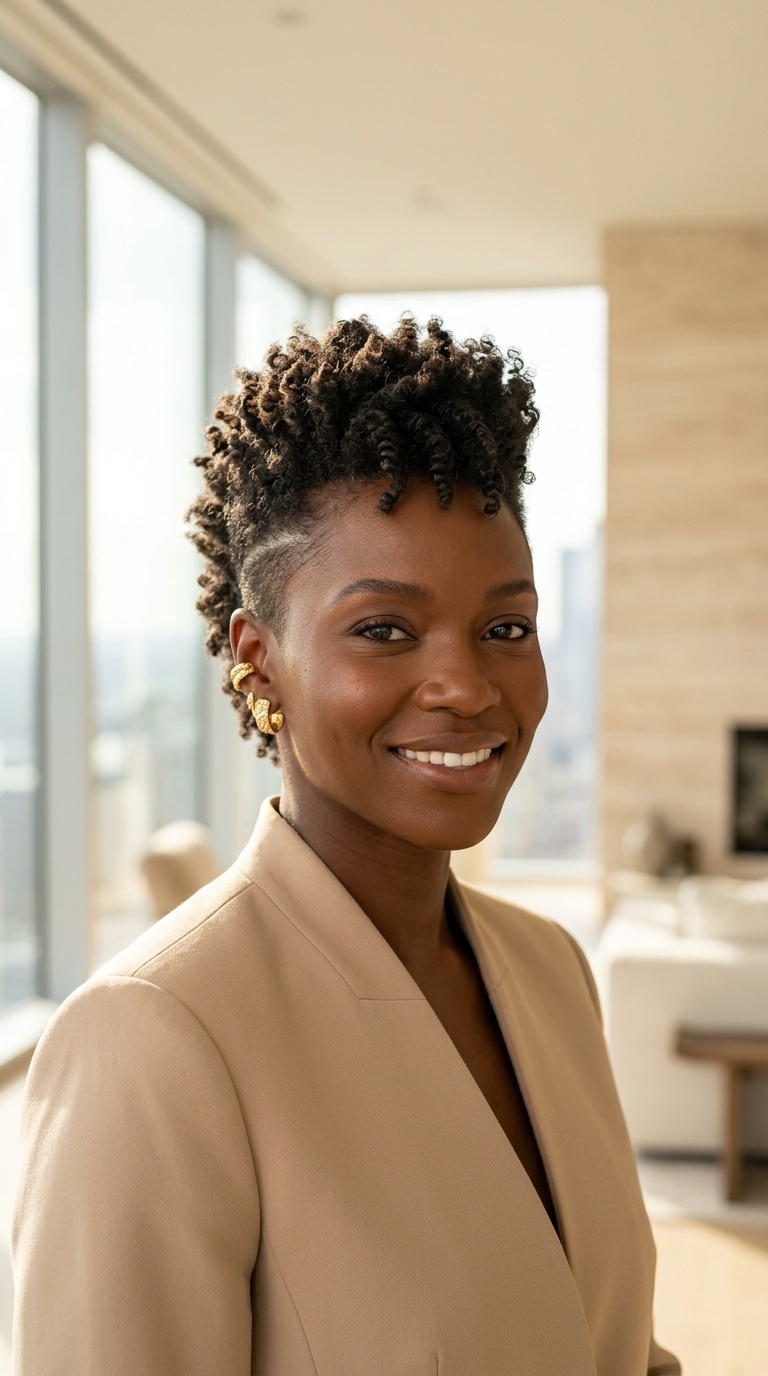 Short Mohawk Natural Hair
