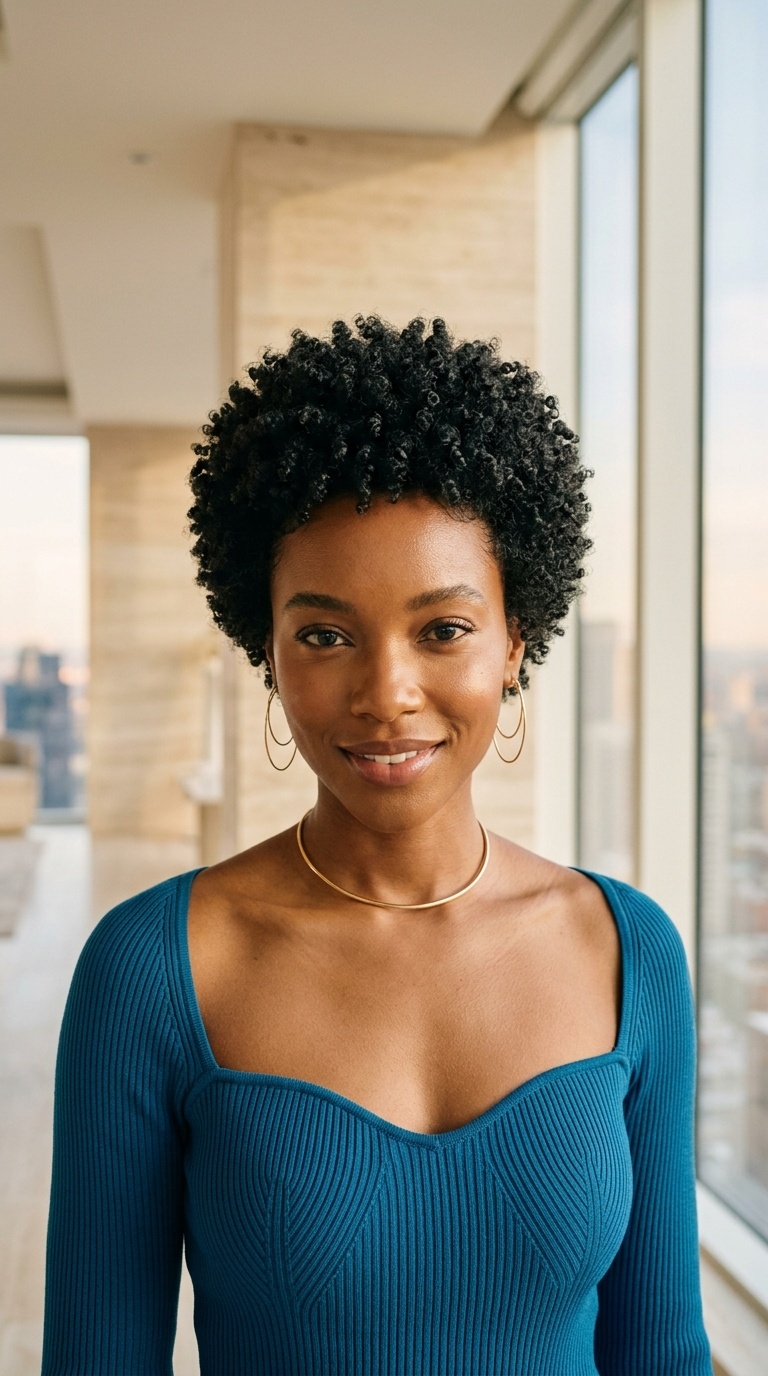 Short Natural Afro Hairstyles