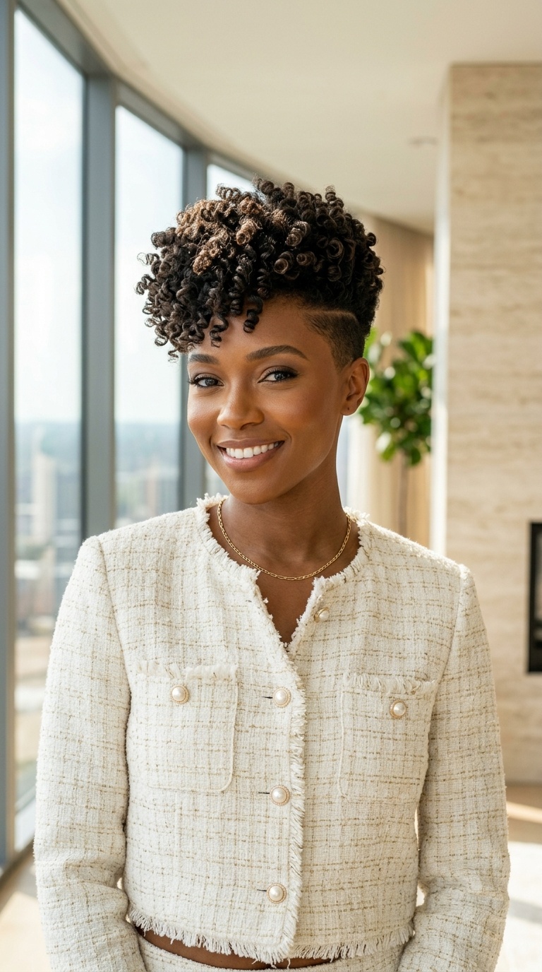 Short Natural Hair With Undercut