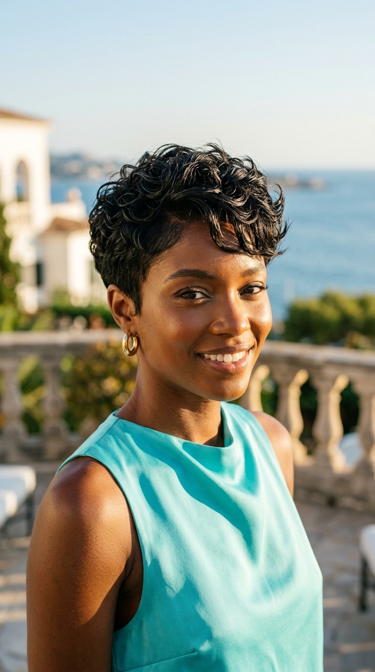 Short Pixie Cut For Black Women