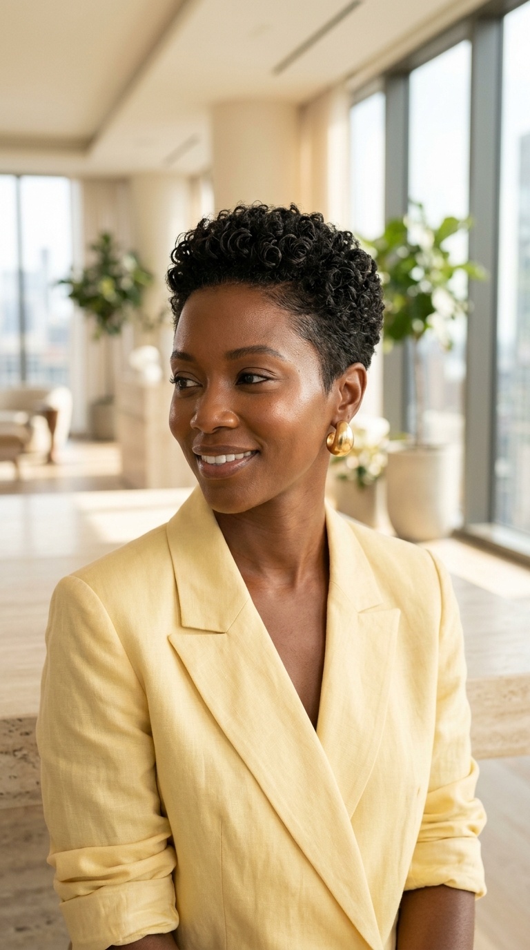 Short Pixie Cut For Black Women