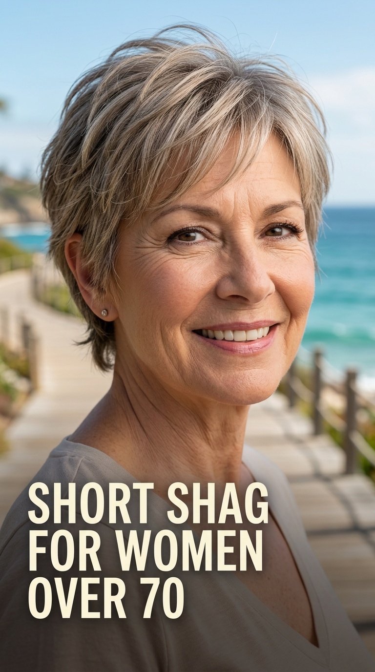Short Shag for Women Over 70