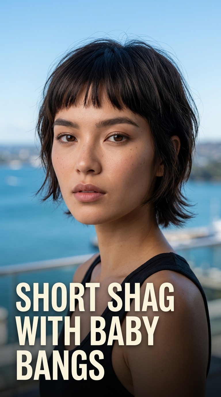 Short Shag with Baby Bangs