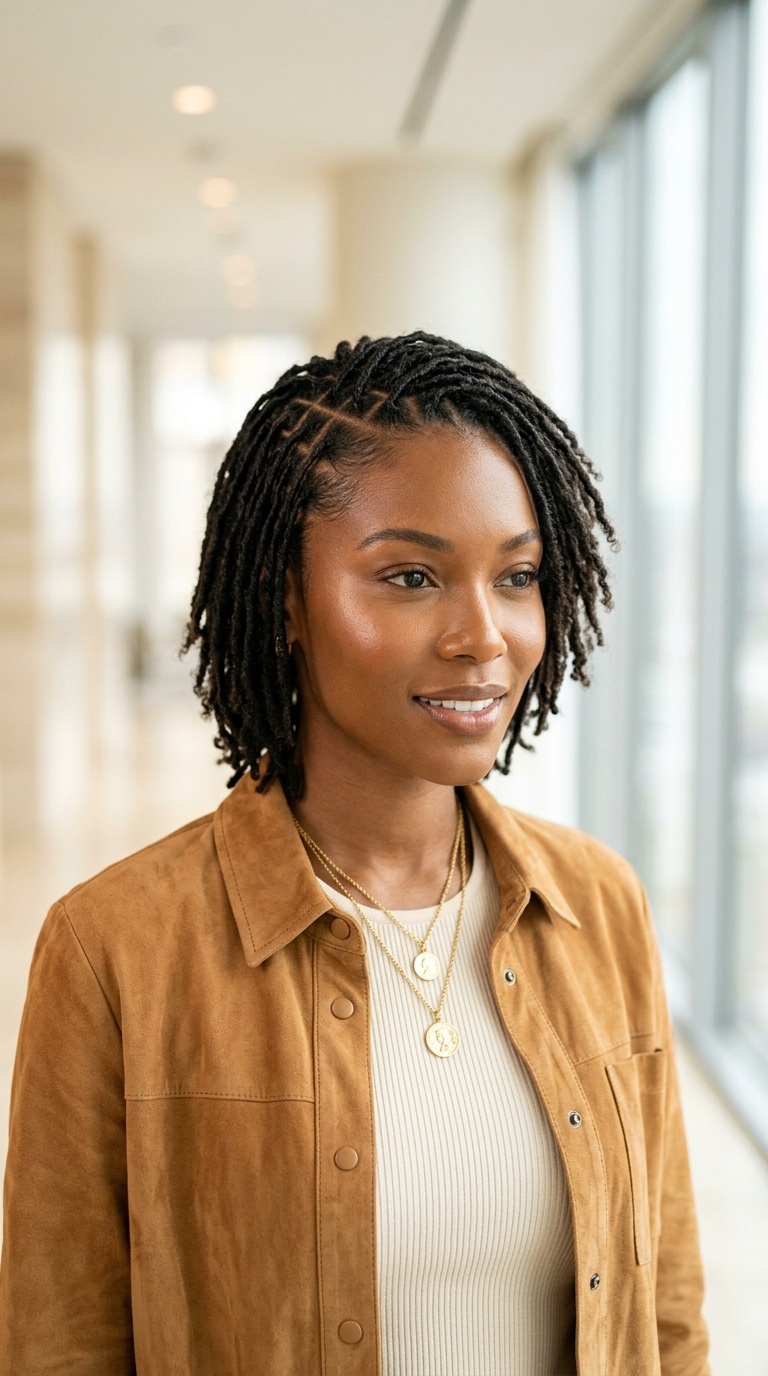Short Starter Locs For Black Women
