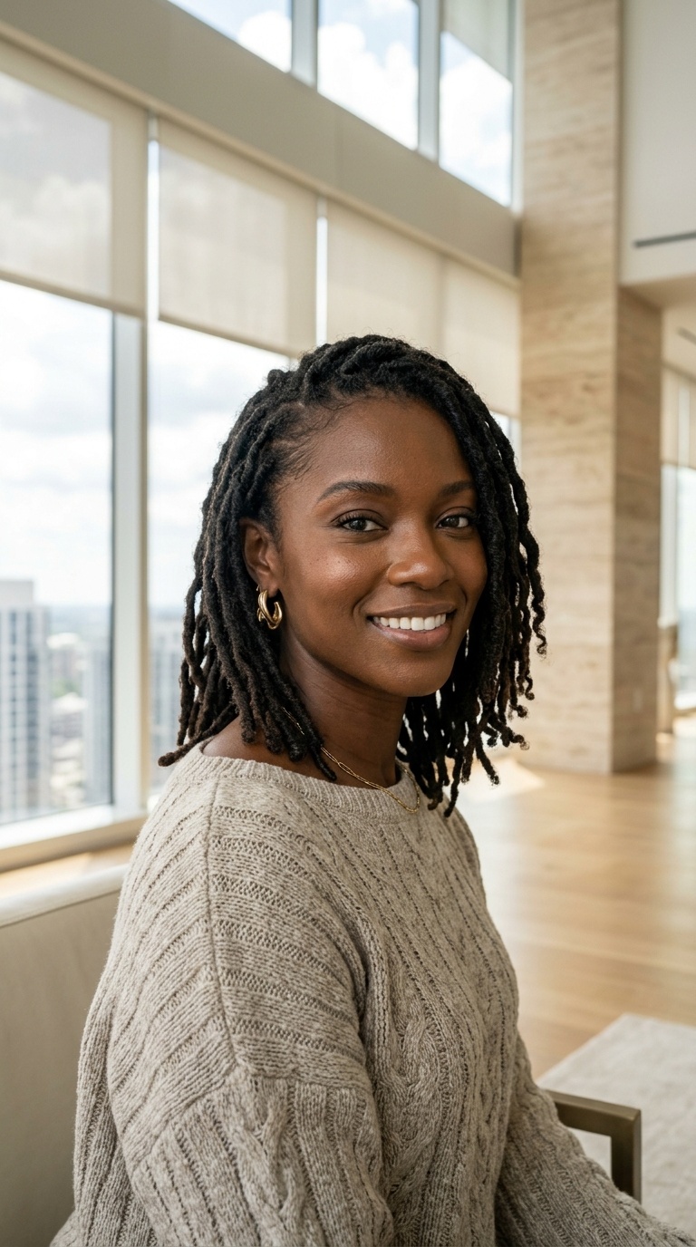 Shoulder Length Dreadlock Styles