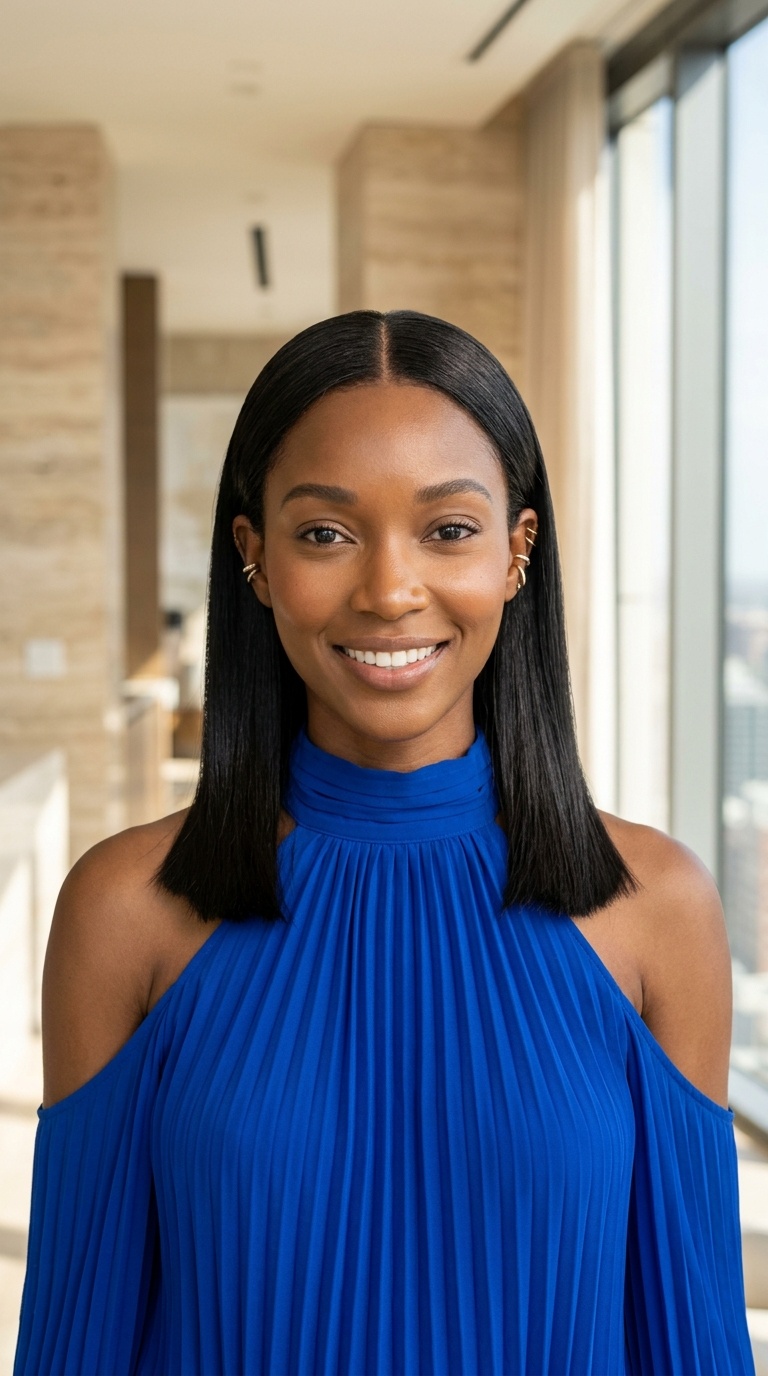 Shoulder Length Straight Hair