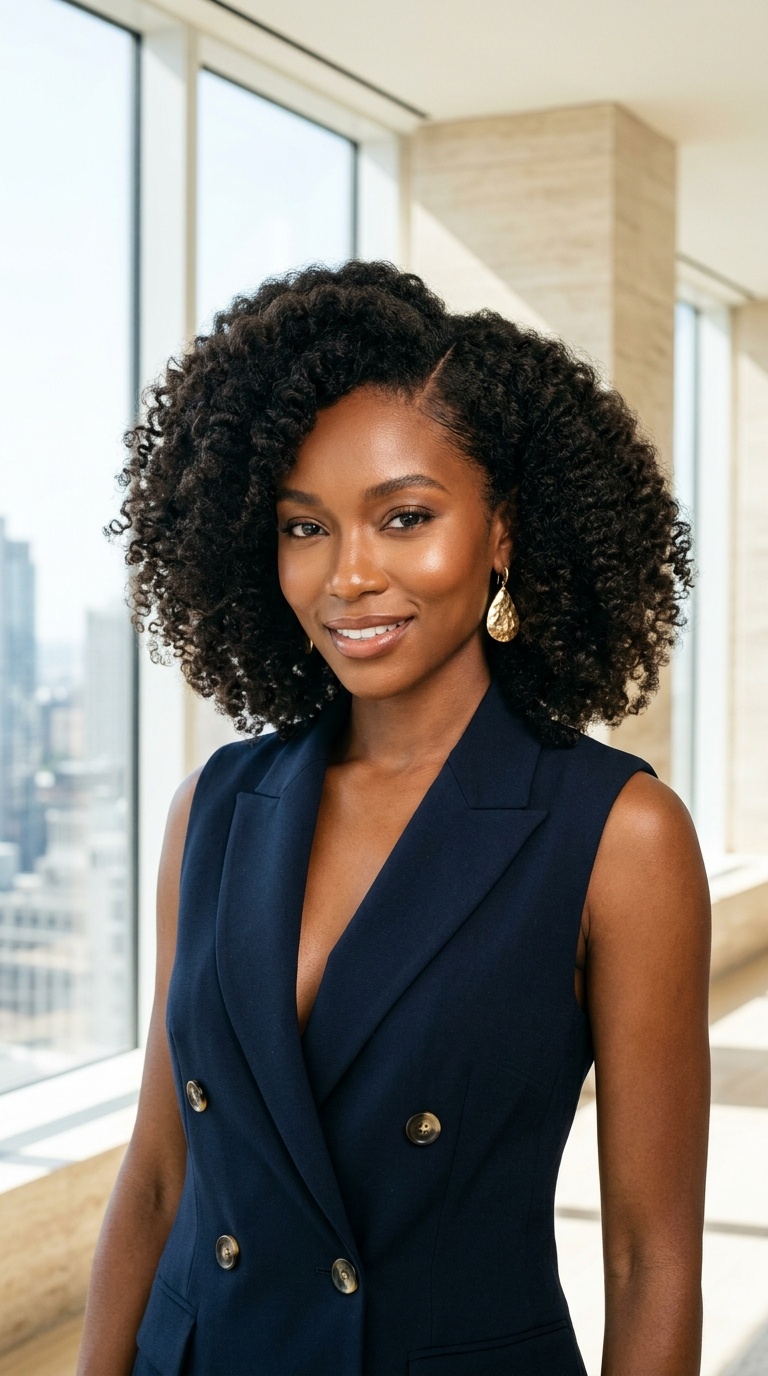 Side Part Natural Hairstyles