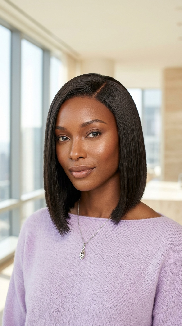 Side Part Straight Bob Wig
