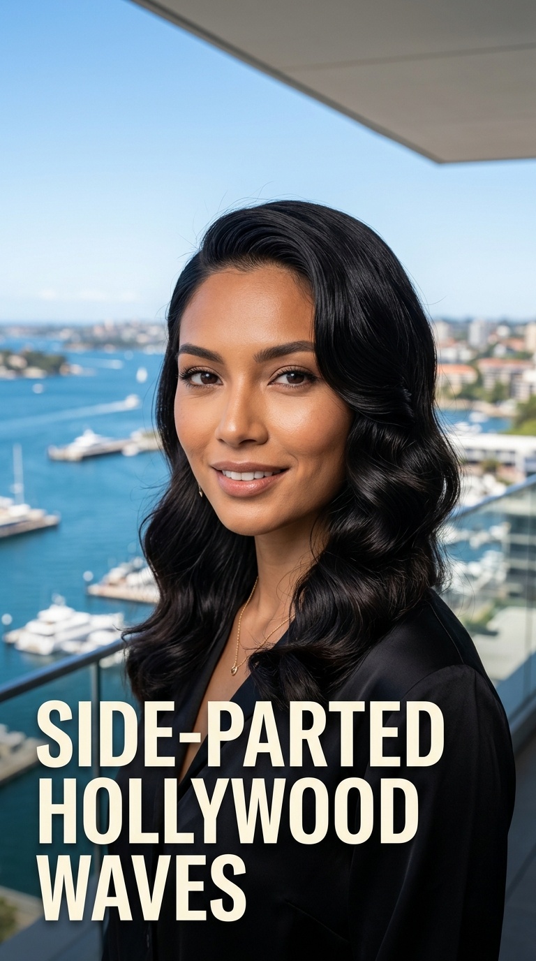 Side-Parted Hollywood Waves