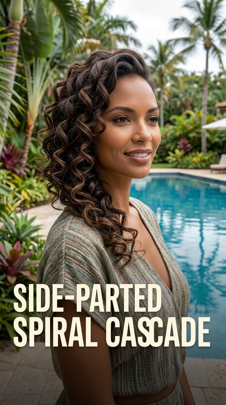 Side-Parted Spiral Cascade