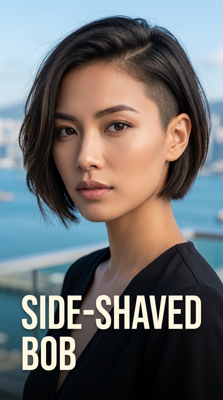 Side-Shaved Bob