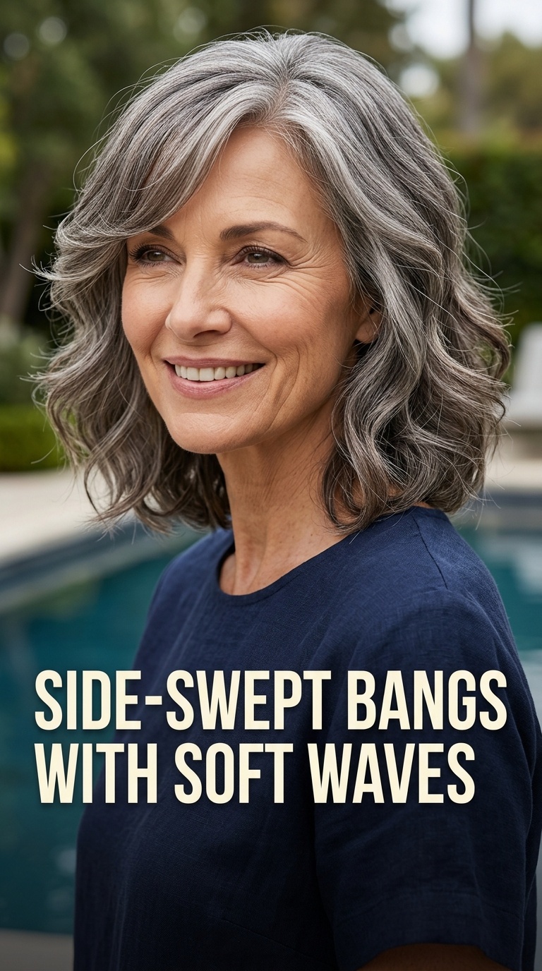 Side-Swept Bangs with Soft Waves