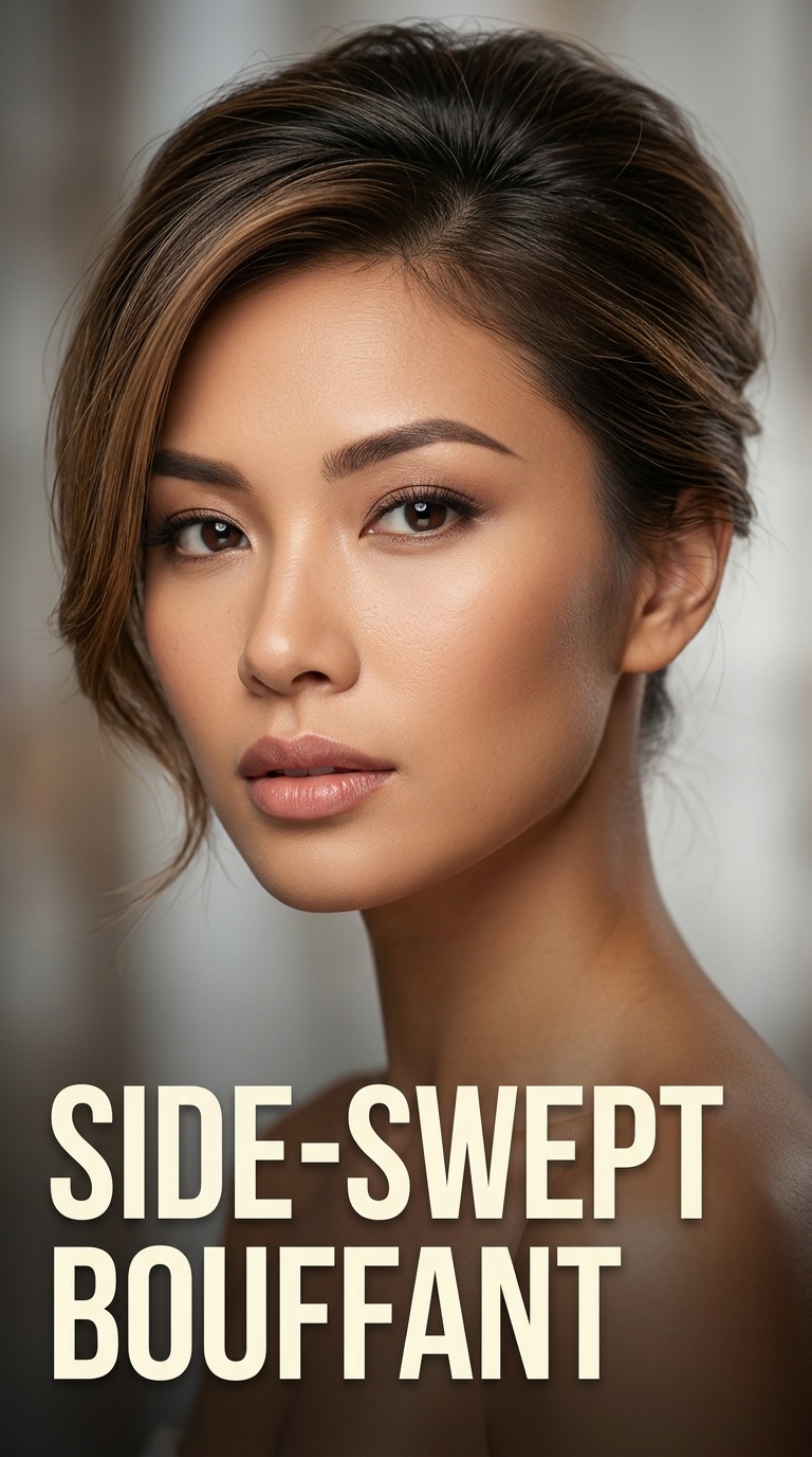 Side-Swept Bouffant