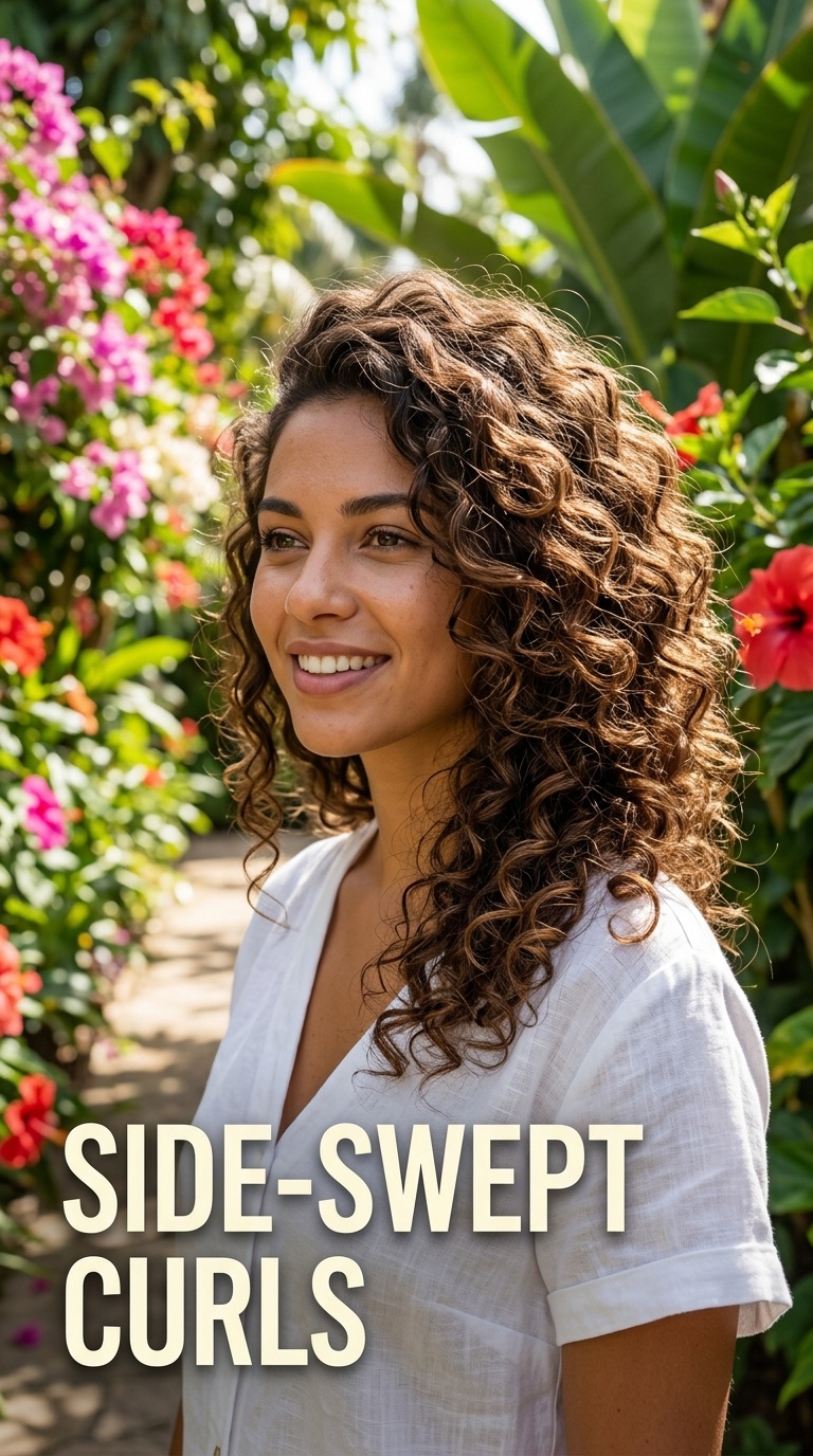 Side-Swept Curls