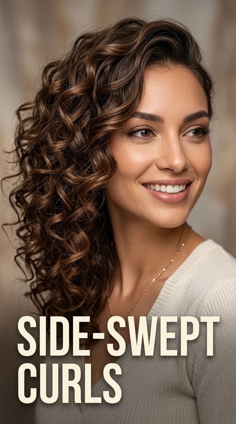 Side-Swept Curls