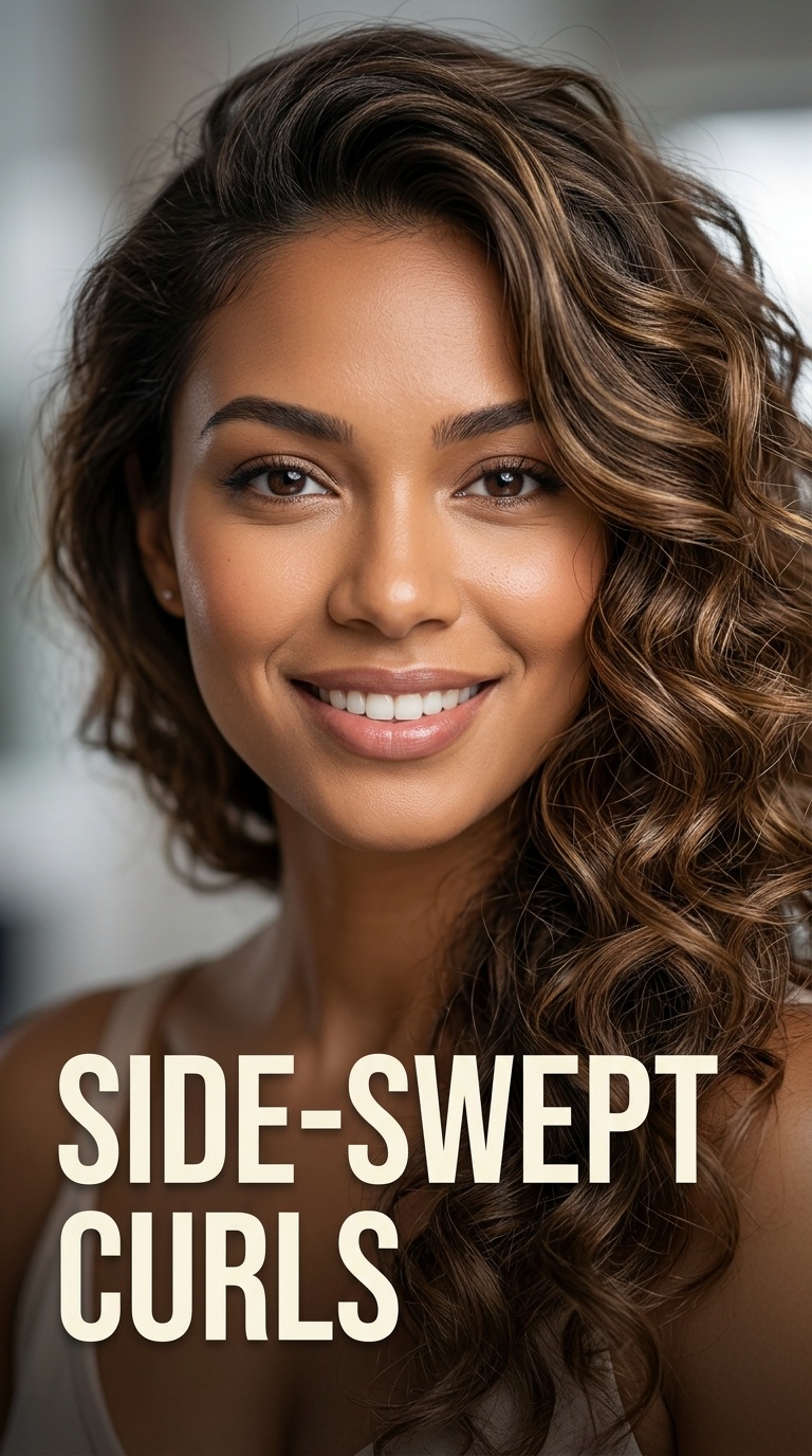 Side-Swept Curls