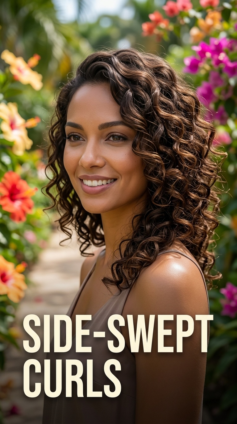Side-Swept Curls