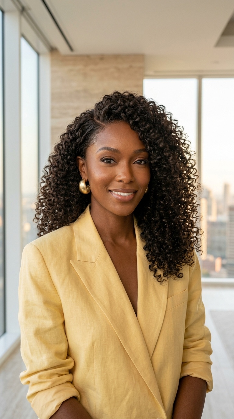Side Swept Curly Wig Styles