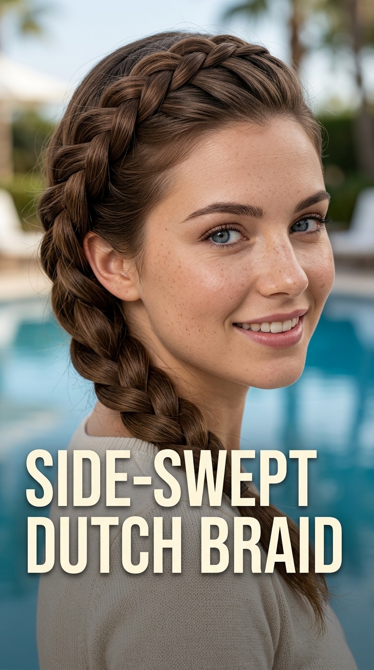 Side-Swept Dutch Braid