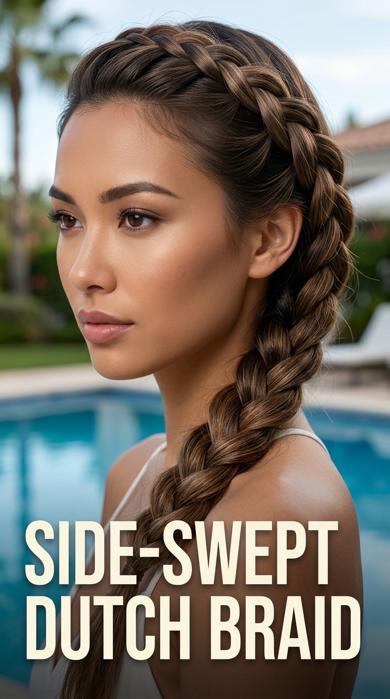 Side-Swept Dutch Braid