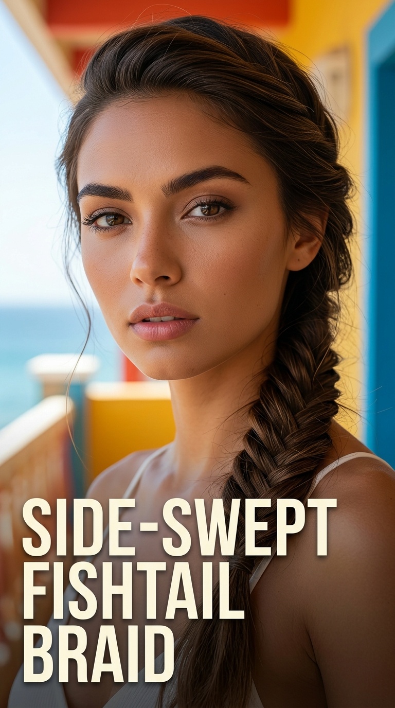 Side-Swept Fishtail Braid