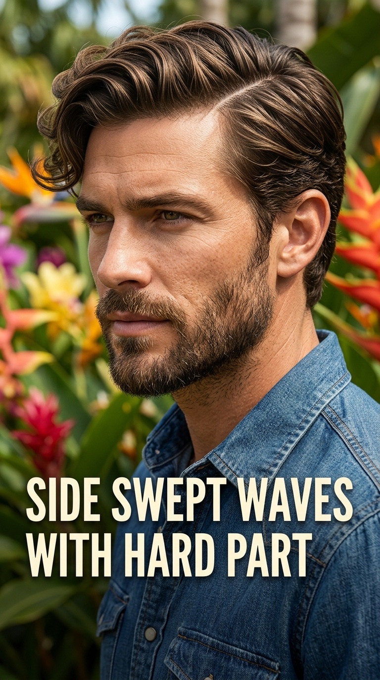 Side Swept Waves with Hard Part