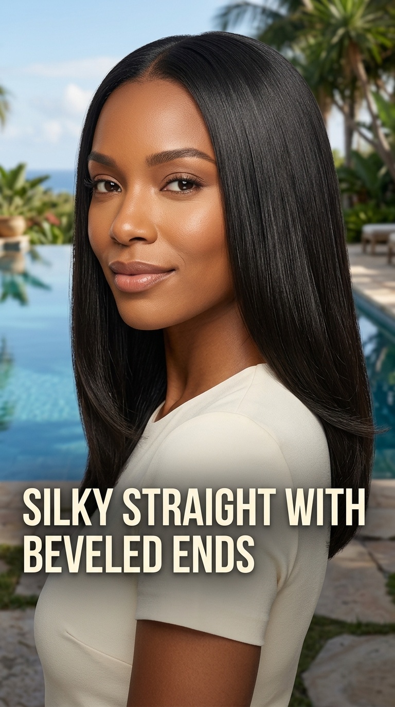 Silky Straight with Beveled Ends