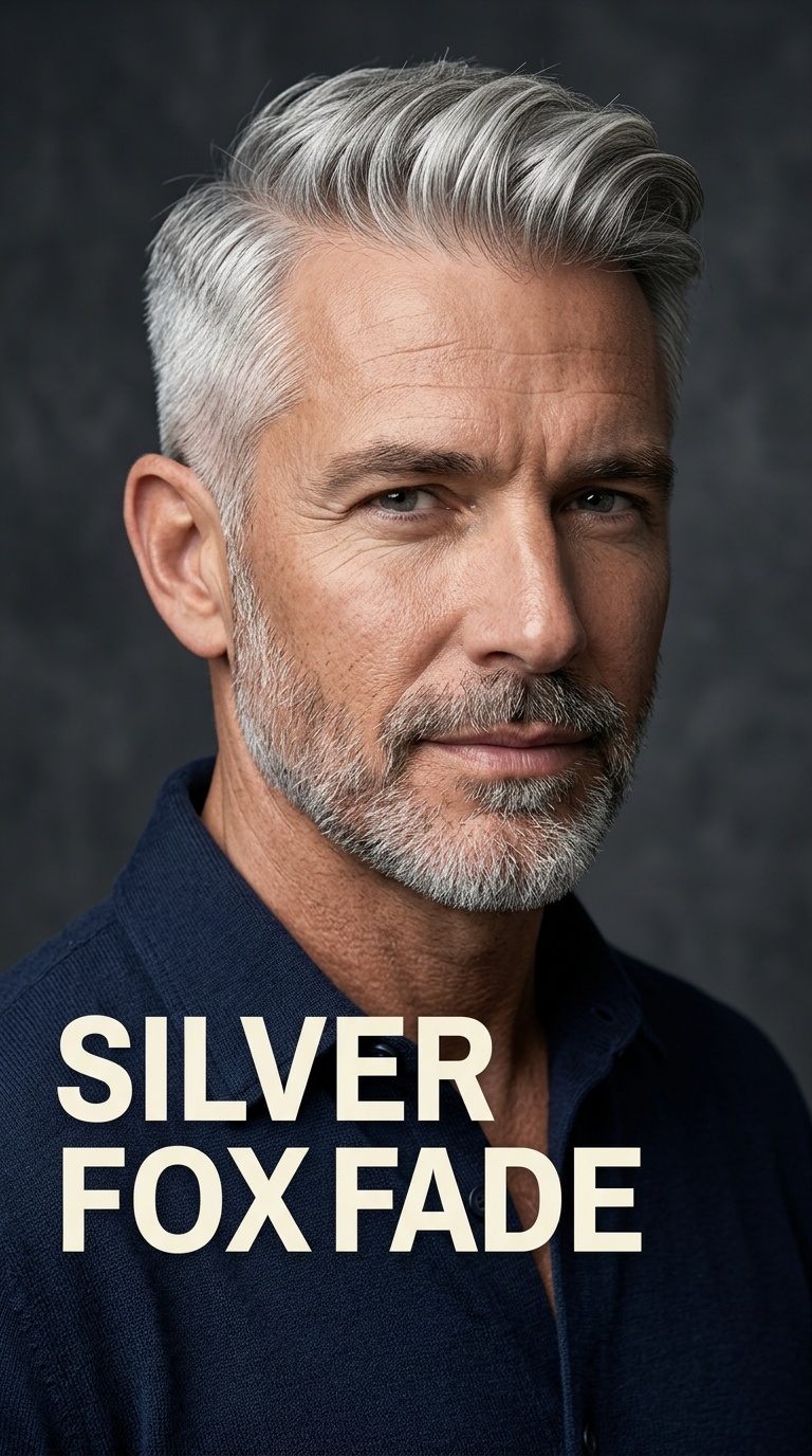 Silver Fox Fade
