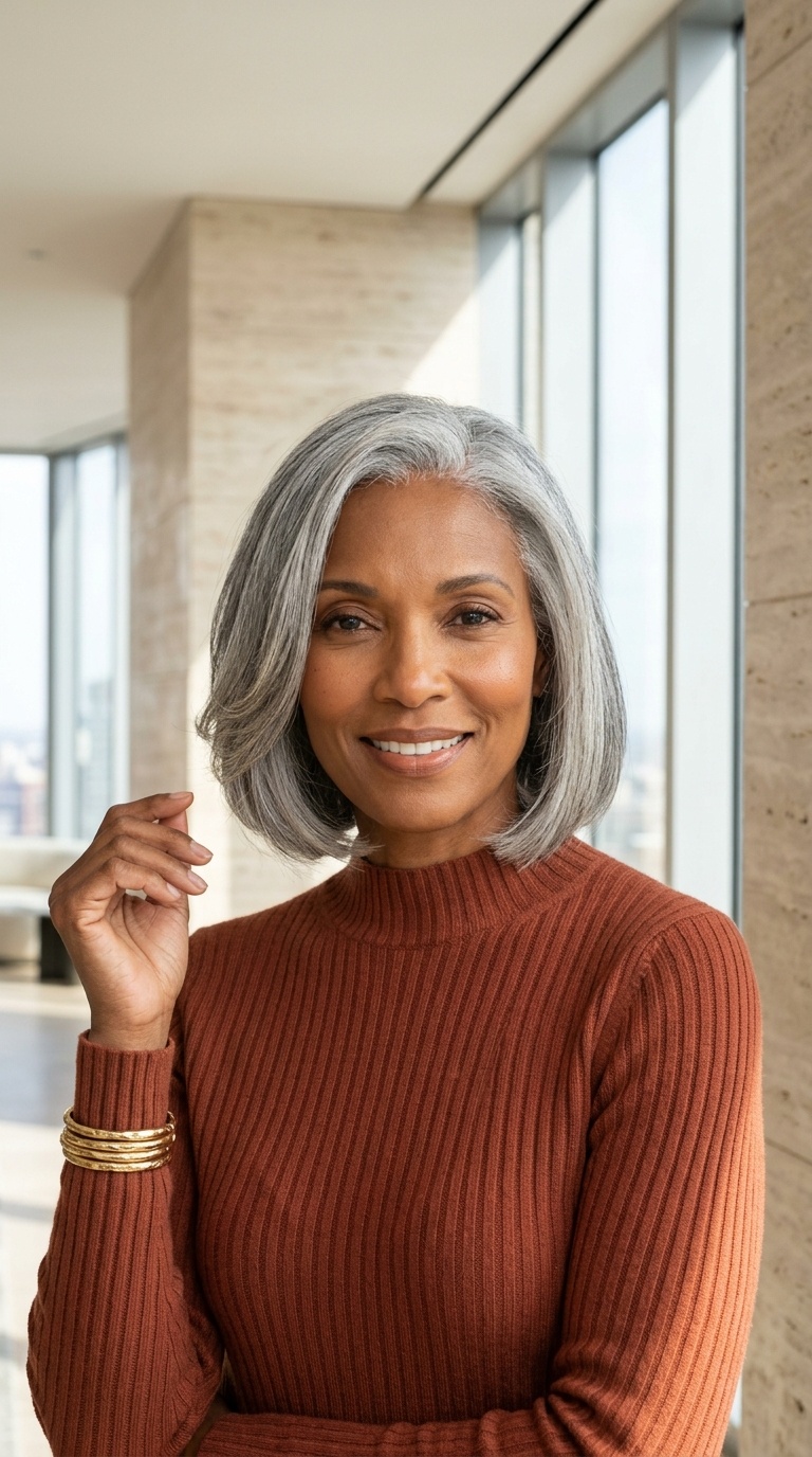 Silver Gray Bob Hairstyles
