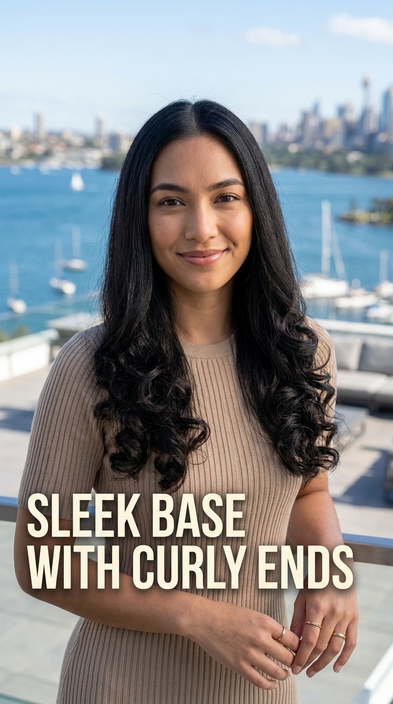 Sleek Base with Curly Ends
