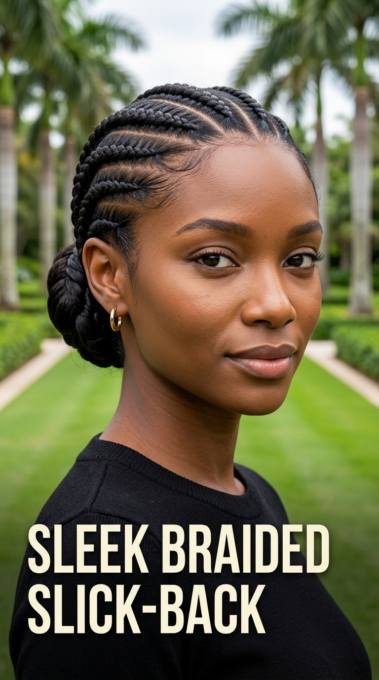 Sleek Braided Slick-Back