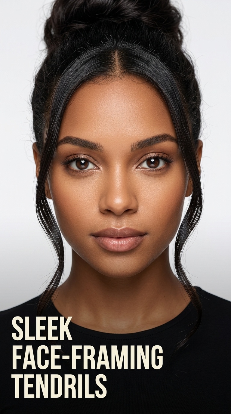 Sleek Face-Framing Tendrils