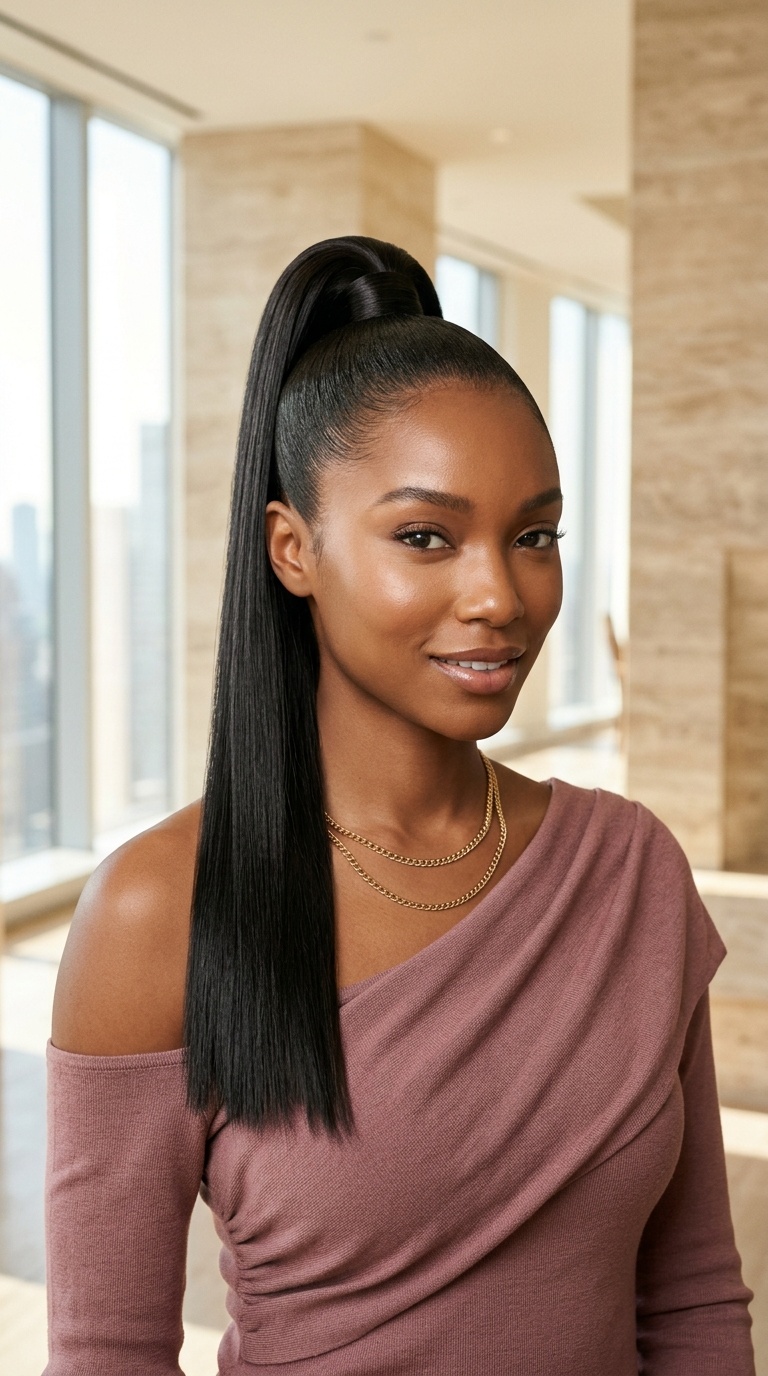 Sleek High Ponytail Hairstyles