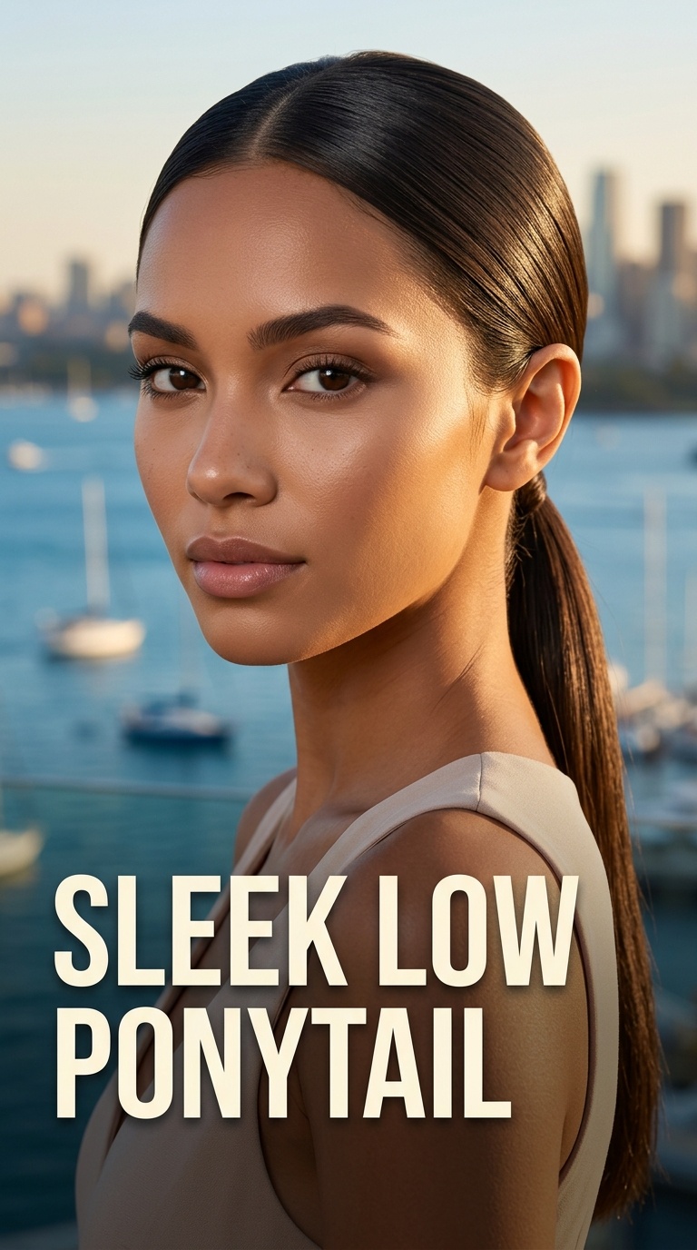Sleek Low Ponytail