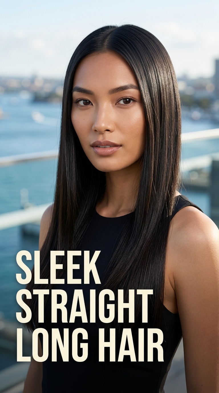 Sleek Straight Long Hair