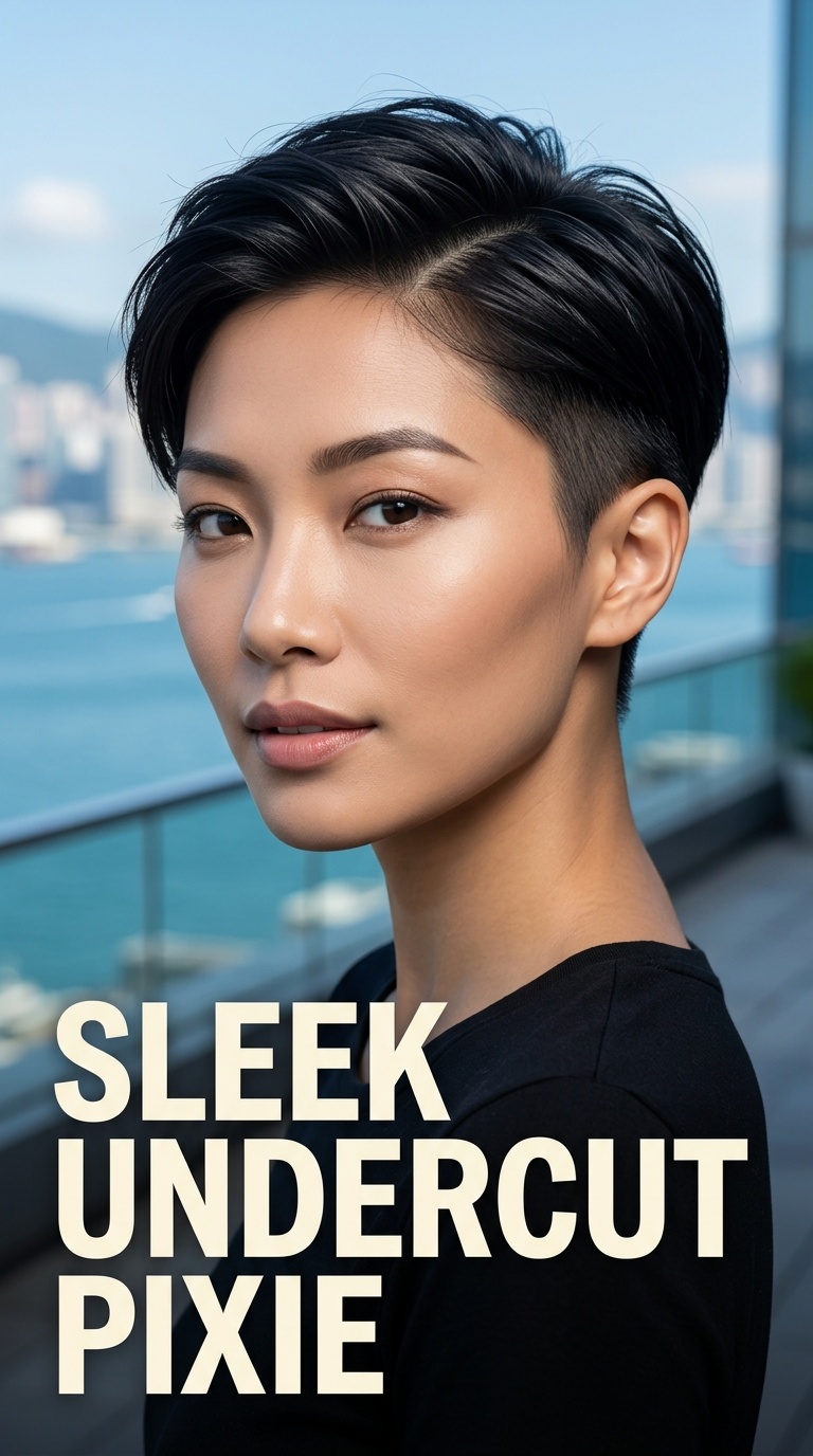 Sleek Undercut Pixie