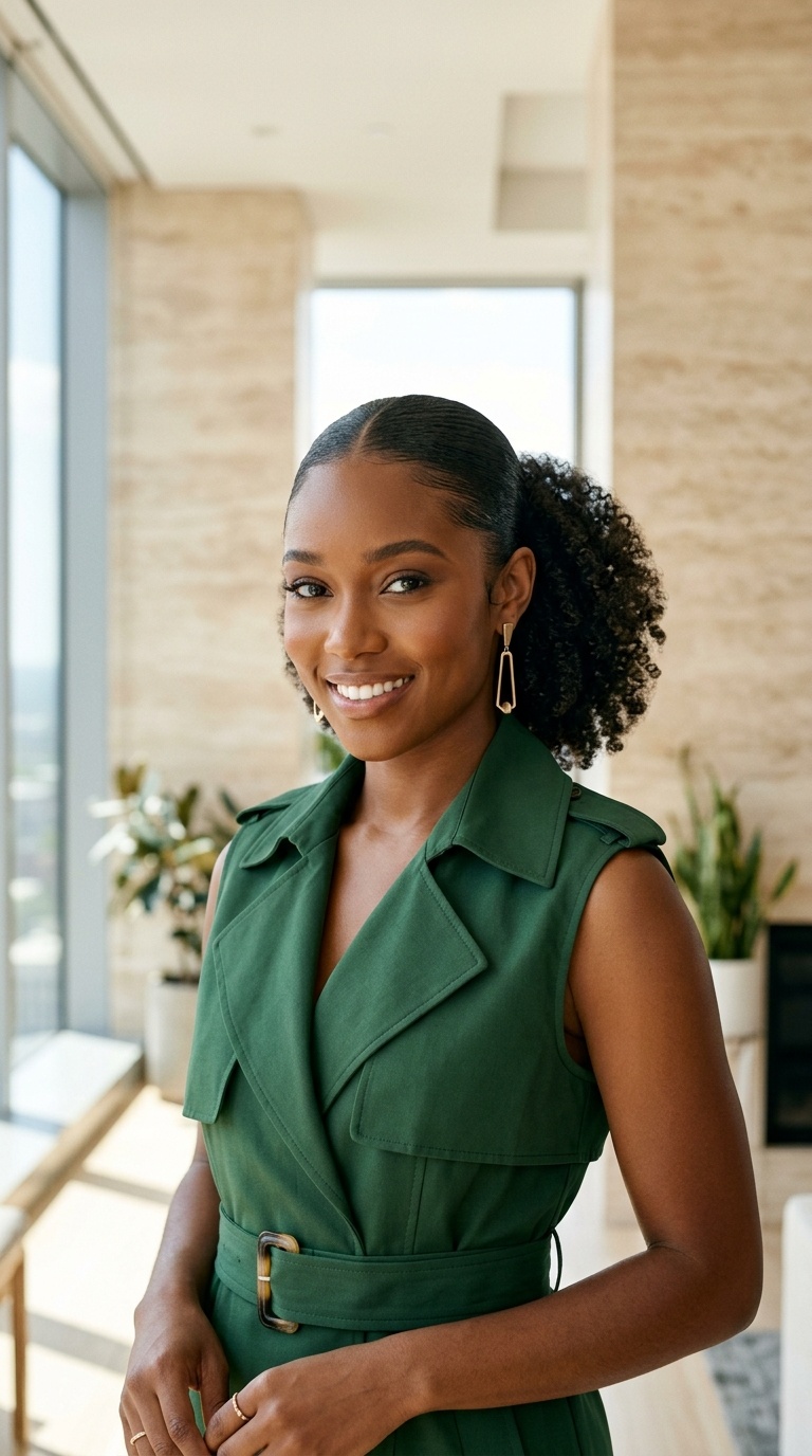 Slick Back Natural Hairstyles