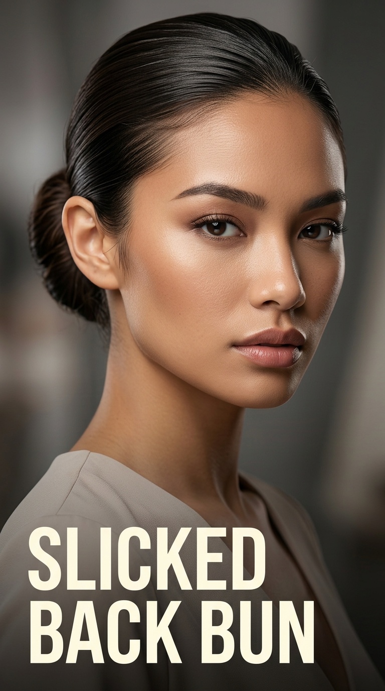 Slicked Back Bun