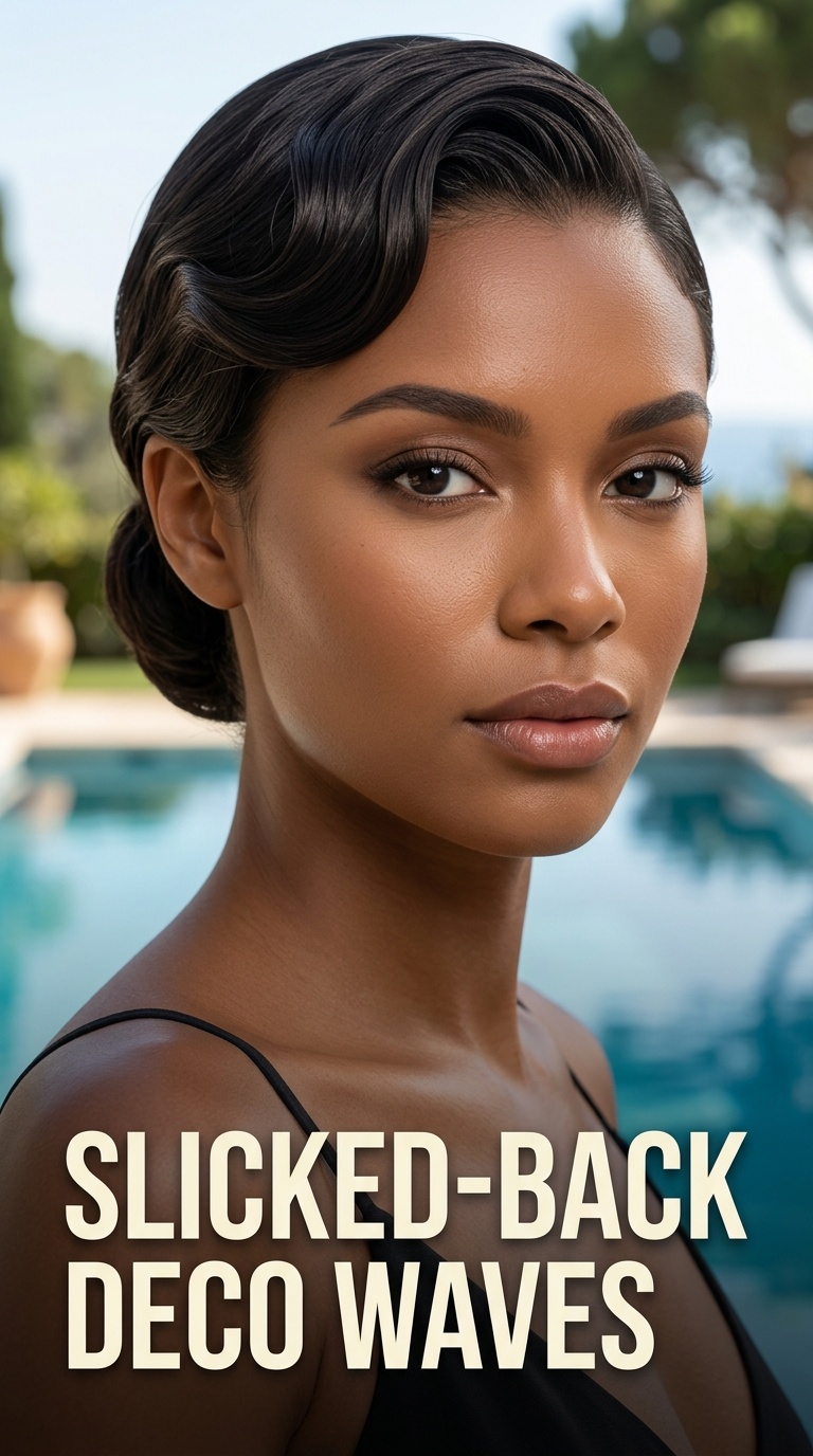 Slicked-Back Deco Waves